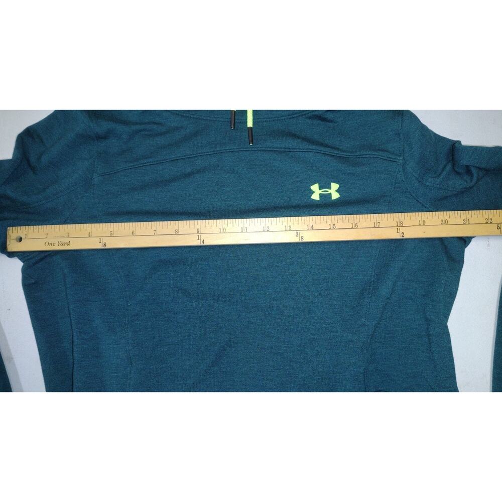 Under Armour Women's Size L Fitted Long Neck Pullover Sweatshirt Zip Pockets - Picture 4 of 4